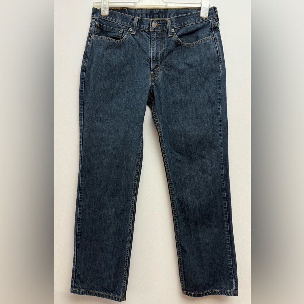Levi's Classic Blue Denim Slim Straight Jeans Red Label Size 34W x 30L